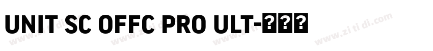 unit sc offc pro ult字体转换